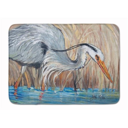Carolines Treasures Carolines Treasures JMK1013RUG Blue Heron in the Reeds Machine Washable Memory Foam Mat JMK1013RUG